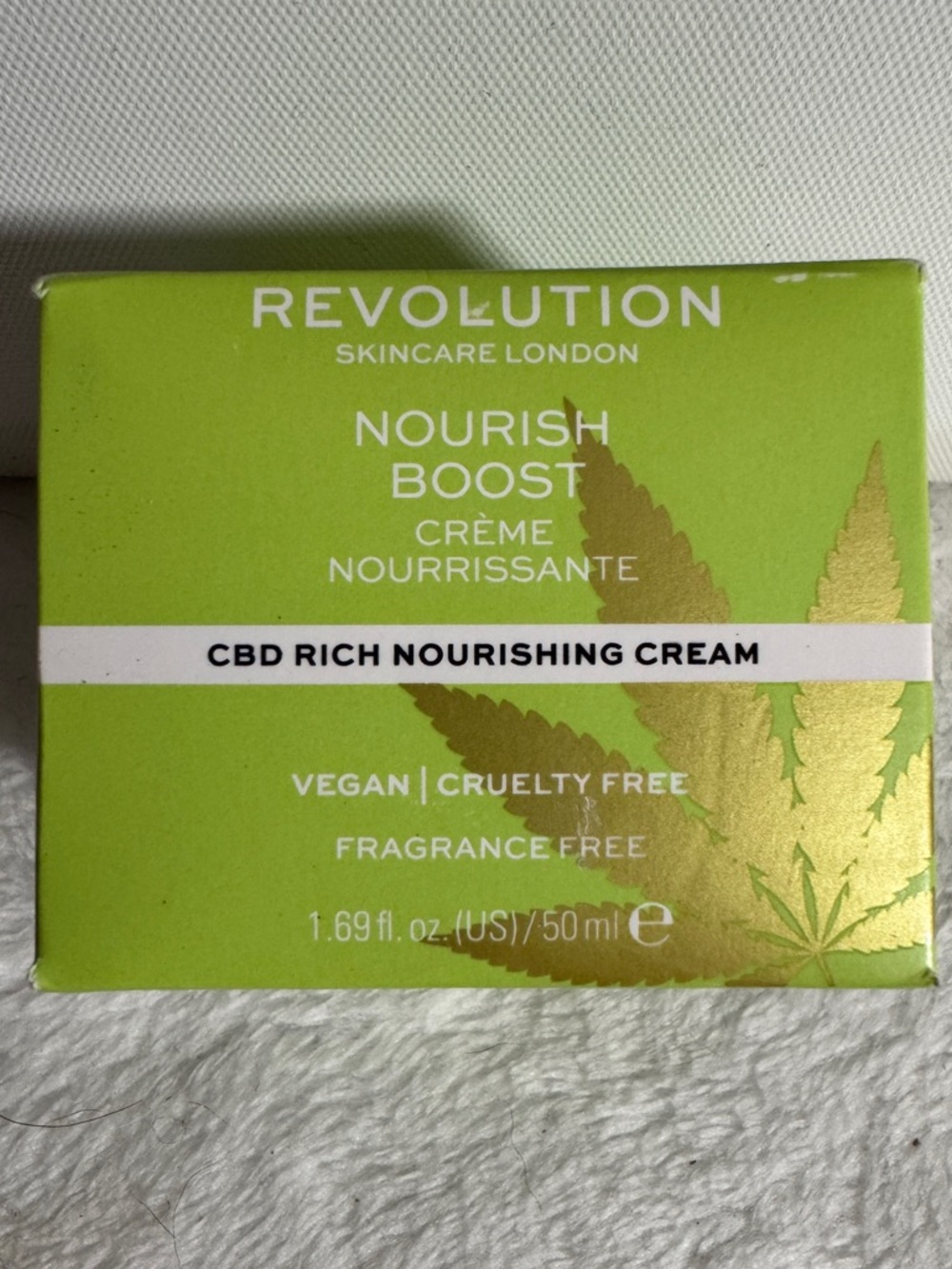 NIB Revolution Nourish Boost CBD Rich Nourishing Cream 1.69fl oz/50ml